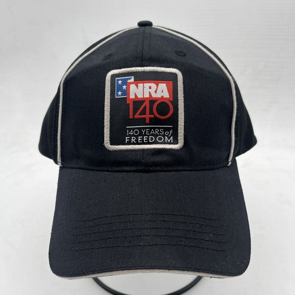 Vintage NRA Strapback Hat Freedom Anniversary America Patch Embroidered - Picture 2 of 9